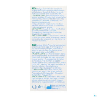 Quies doculyse a/bouchon cerumen spray    30ml