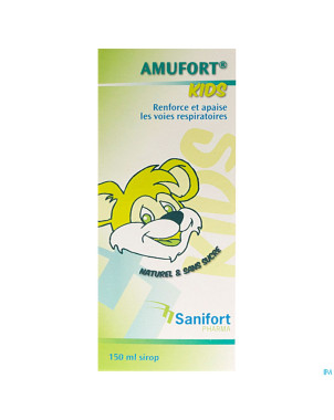 Amufort kids sirop sans sucre 150ml