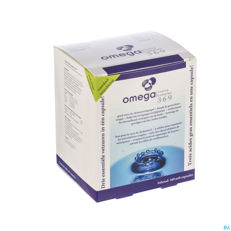 Omega 3-6-9 complex huile poisson  softcaps 160