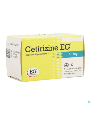 Cetirizine eg comp 100x10mg