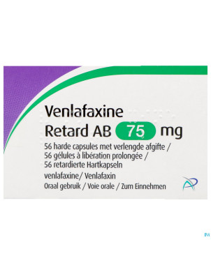 Venlafaxine retard ab  75,0mg caps lib. prol  56