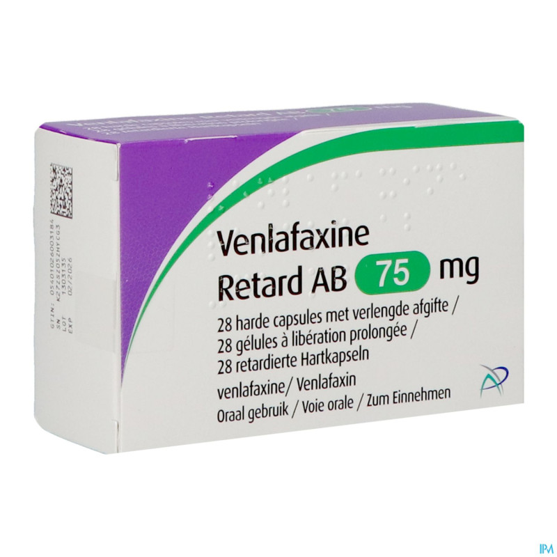 Venlafaxine retard ab  75,0mg caps lib. prol  28
