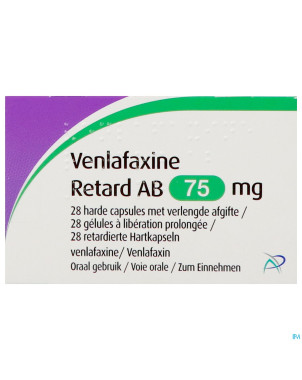 Venlafaxine retard ab  75,0mg caps lib. prol  28