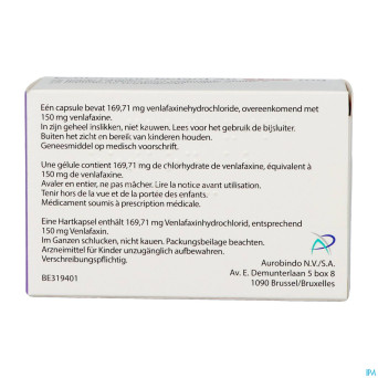Venlafaxine retard ab 150,0mg caps lib. prol  28