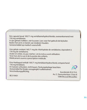 Venlafaxine retard ab 150,0mg caps lib. prol  28