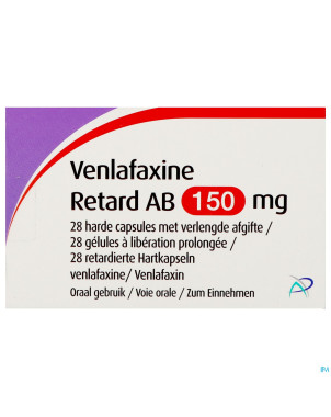 Venlafaxine retard ab 150,0mg caps lib. prol  28