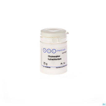 Ethylmorphine hcl    25g abc