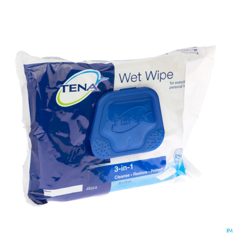Tena wetwipes    48 251800