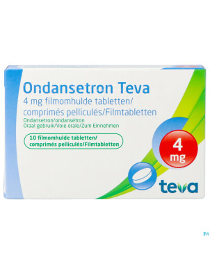 Ondansetron teva comp pell 10 x 4 mg