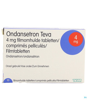 Ondansetron teva comp pell 10 x 4 mg