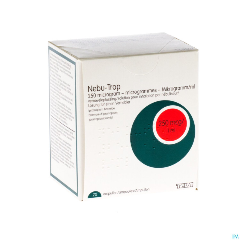 Nebu-trop 250 ug/ml teva sol inhal neb 20