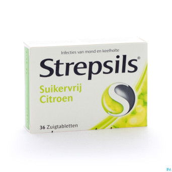 Strepsils s/sucre citron    past 36