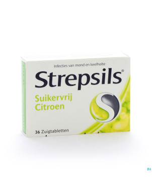 Strepsils s/sucre citron    past 36