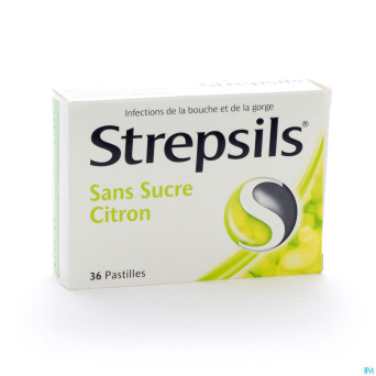 Strepsils s/sucre citron    past 36