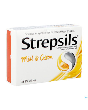 Strepsils miel citron    past 36