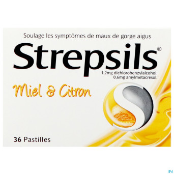 Strepsils miel citron    past 36