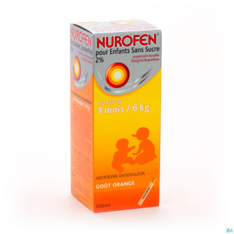 Nurofen enfant orange susp s/sucre    200ml