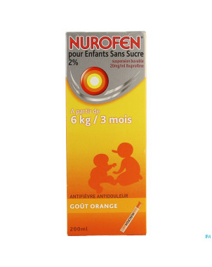 Nurofen enfant orange susp s/sucre    200ml