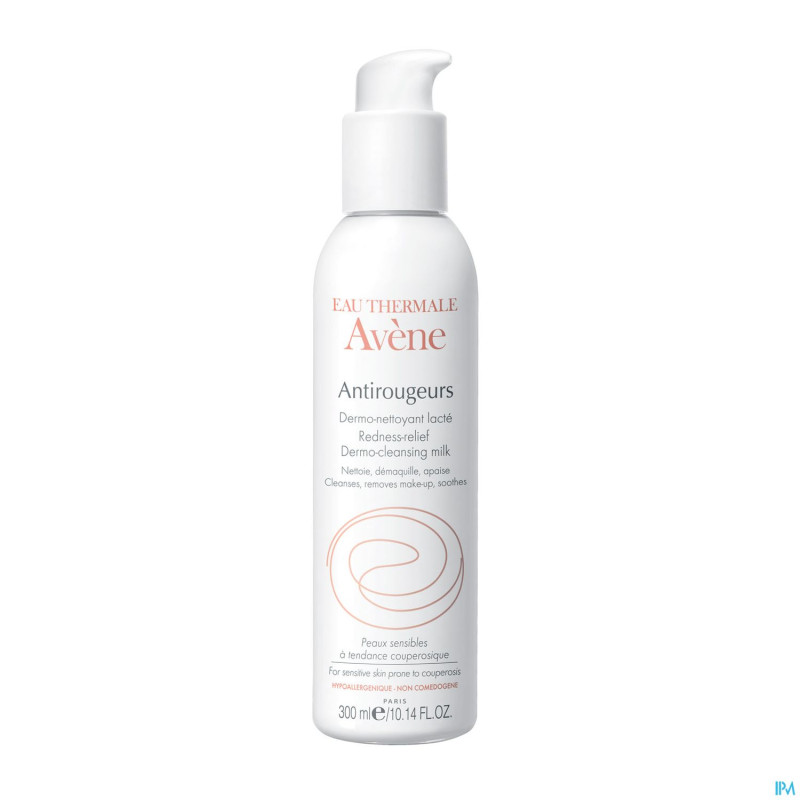 Avene antirougeurs dermo nettoyant  fl pompe 300ml