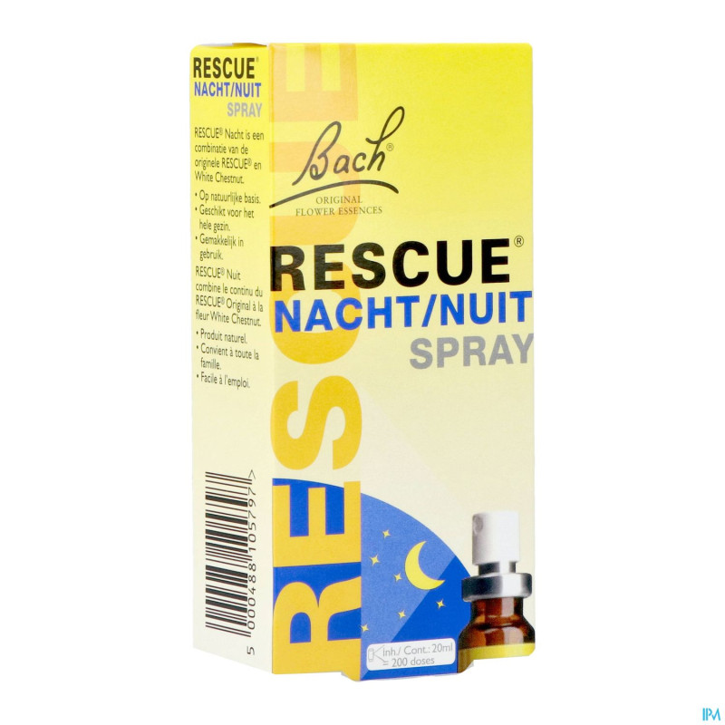 Bach rescue spray nuit    20ml