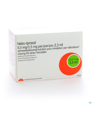 Nebu-iprasal 0,5 mg/2,5 mg sol inhal neb amp 60