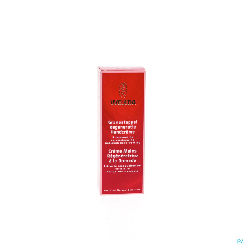Weleda creme mains regeneratrice grenade tube 50ml