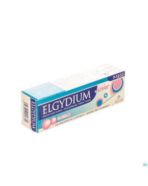 Elgydium junior dentifrice bubble 7-12ans tbe 50ml