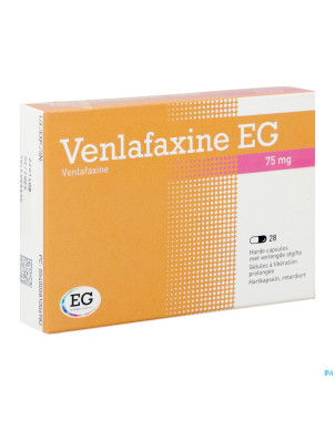 Venlafaxine eg  75 mg caps liberation prolonge 28