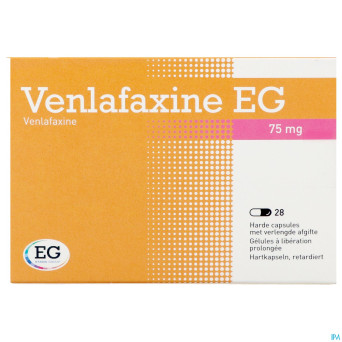Venlafaxine eg  75 mg caps liberation prolonge 28