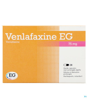 Venlafaxine eg  75 mg caps liberation prolonge 28