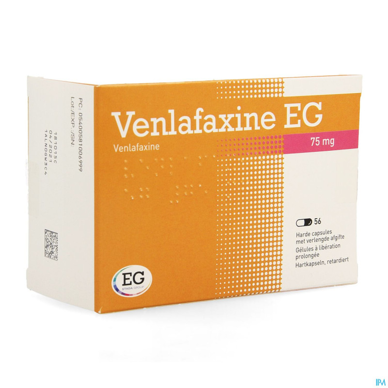 Venlafaxine eg  75 mg caps liberation prolonge 56