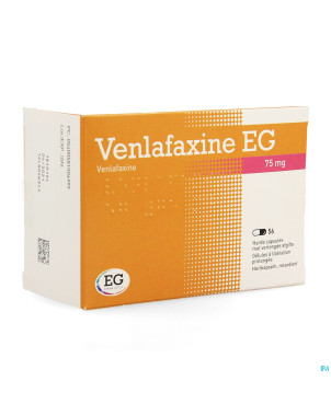 Venlafaxine eg  75 mg caps liberation prolonge 56