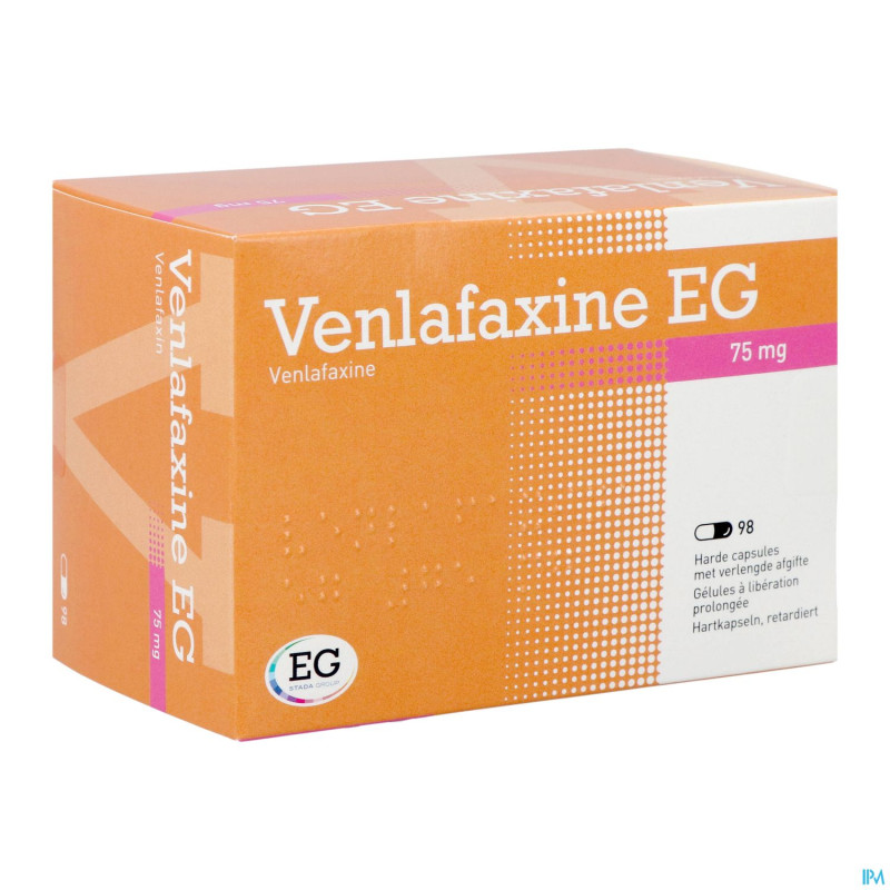 Venlafaxine eg  75 mg caps liberation prolonge 98