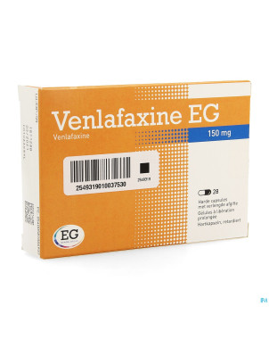 Venlafaxine eg 150 mg caps liberation prolonge 28