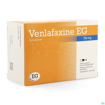 Venlafaxine eg 150 mg caps liberation prolonge 56