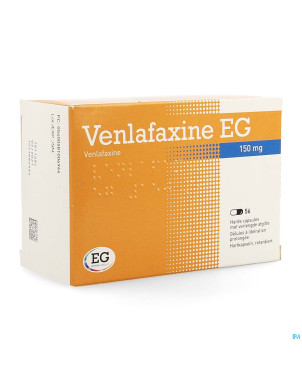 Venlafaxine eg 150 mg caps liberation prolonge 56