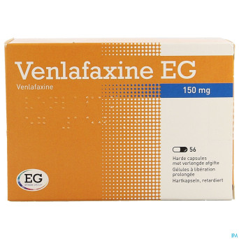 Venlafaxine eg 150 mg caps liberation prolonge 56