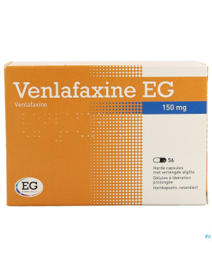 Venlafaxine eg 150 mg caps liberation prolonge 56