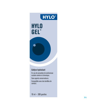 Hylo-gel gutt oculaires 10ml