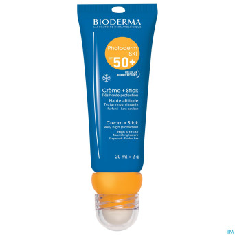 Bioderma photoderm ski ip50+ creme 20ml+stick