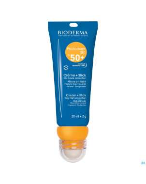 Bioderma photoderm ski ip50+ creme 20ml+stick