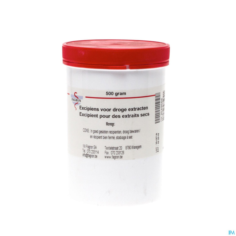 Excipient pour extrait de poudre    500g fag