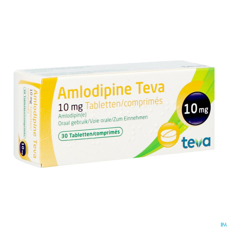 Amlodipine teva 10 mg tabl blister 30