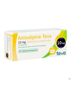 Amlodipine teva 10 mg tabl blister 30
