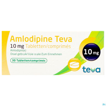 Amlodipine teva 10 mg tabl blister 30