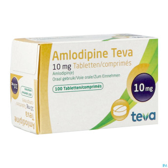 Amlodipine teva 10 mg tabl blister 100