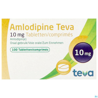 Amlodipine teva 10 mg tabl blister 100