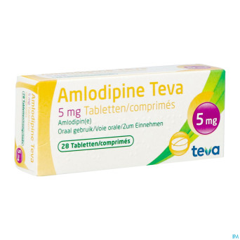 Amlodipine teva  5 mg tabl blister 28