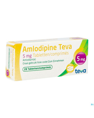 Amlodipine teva  5 mg tabl blister 28
