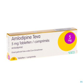 Amlodipine teva  5 mg tabl blister 28
